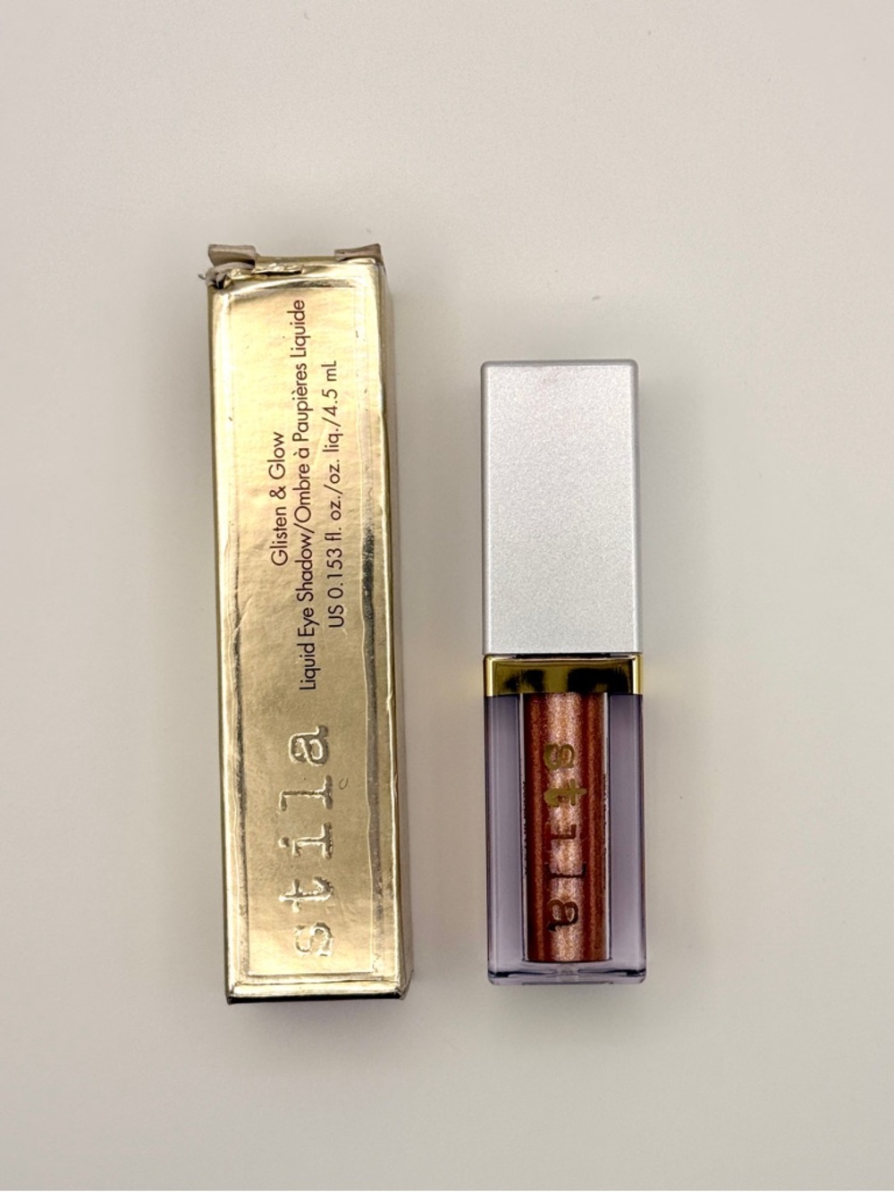 Stila Glitter & Glow Liquid Eye Shadow “Oasis” Full Size 4.5mL New - Picture 2 of 7